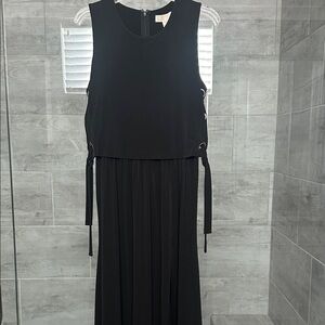 Black Sleeveless Women's jumpsuit with Side Tie Detail